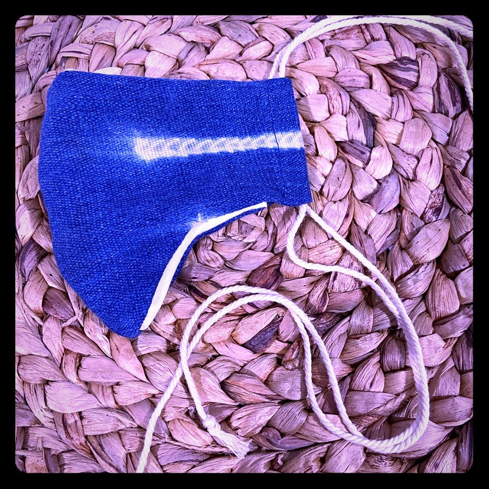 Twine and Twig indigo mask